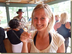 uiuiui, langsam wirken Wein und Likör... 