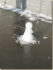 Snowman in Canberra